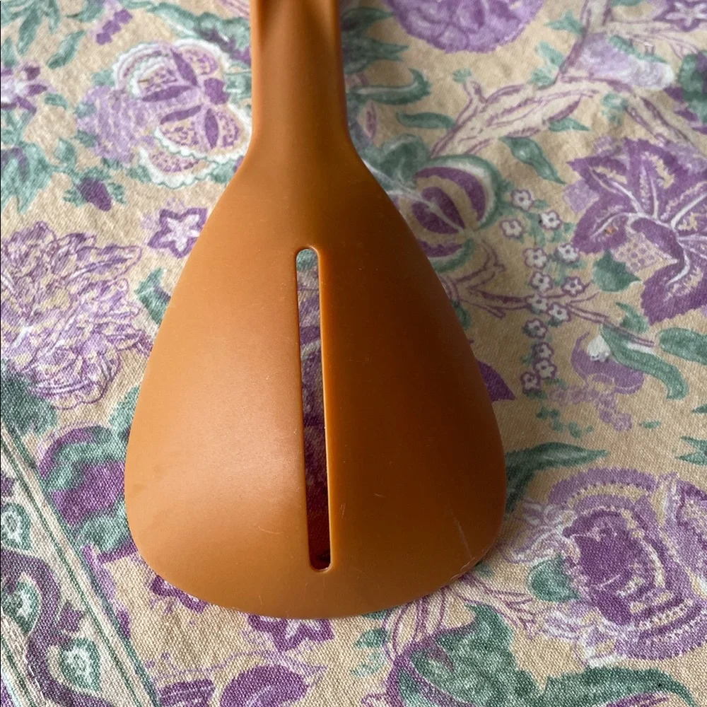 Vintage Orange Cooking Spoon